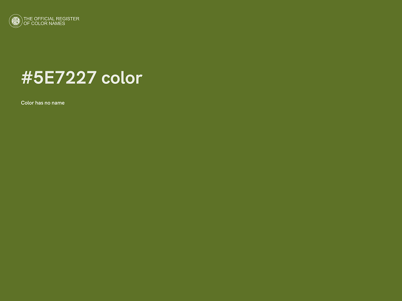 #5E7227 color image