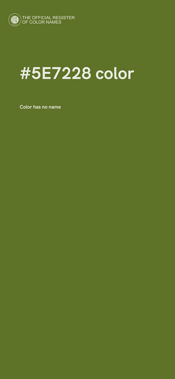 #5E7228 color image