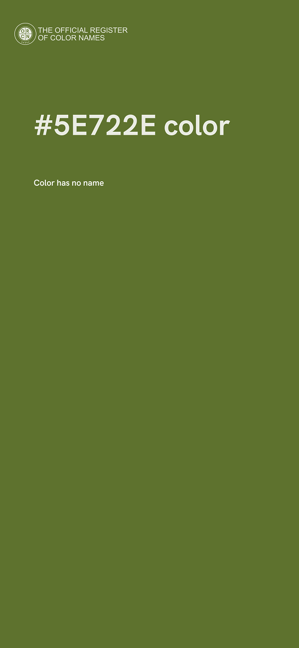 #5E722E color image