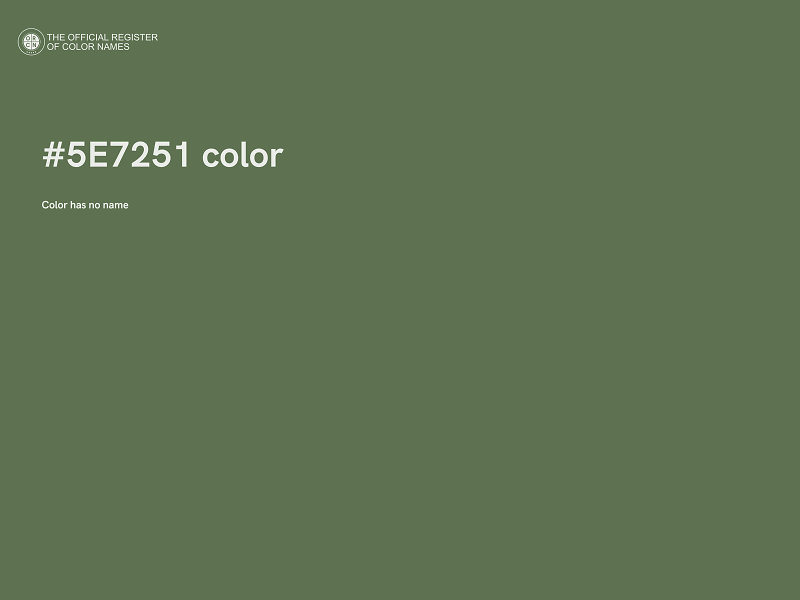 #5E7251 color image