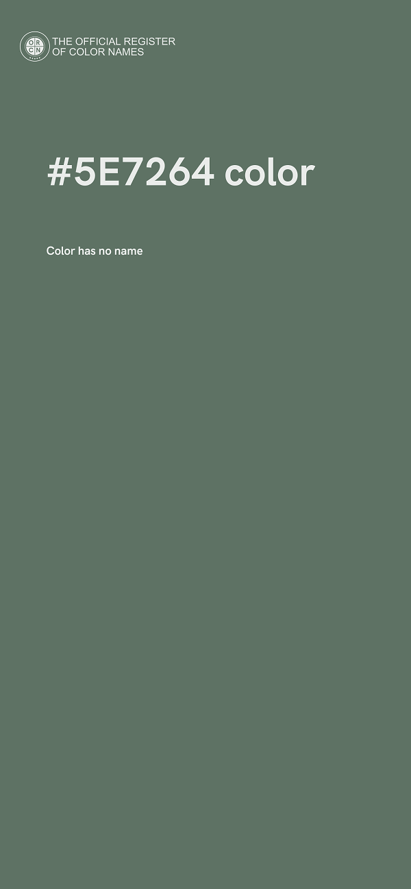 #5E7264 color image