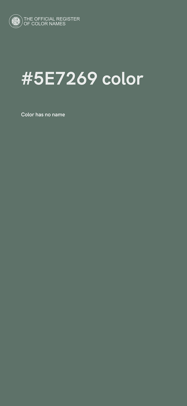 #5E7269 color image
