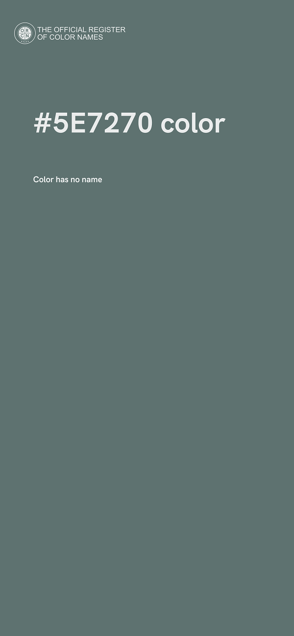 #5E7270 color image