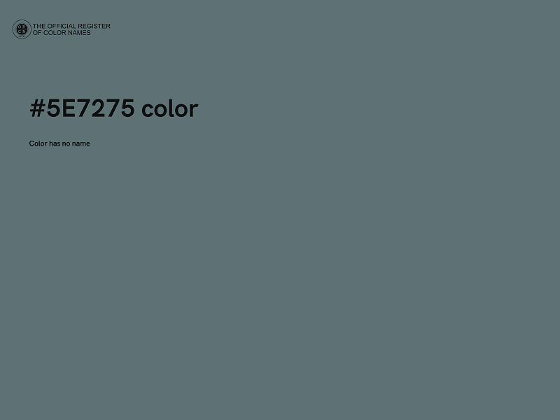 #5E7275 color image