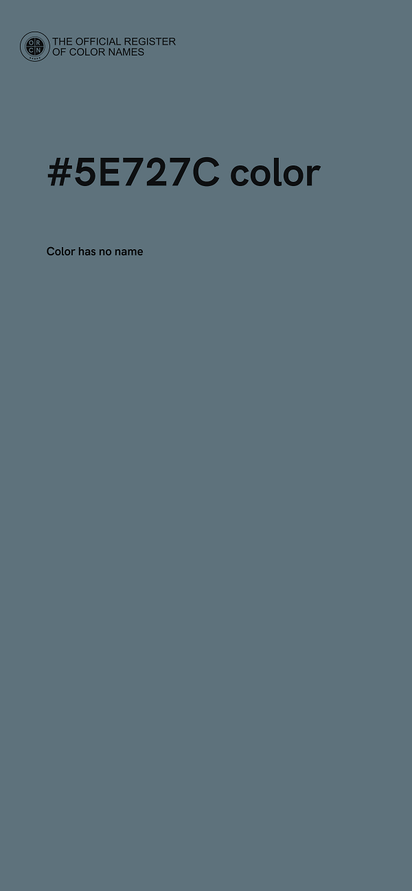#5E727C color image