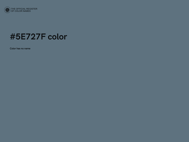 #5E727F color image