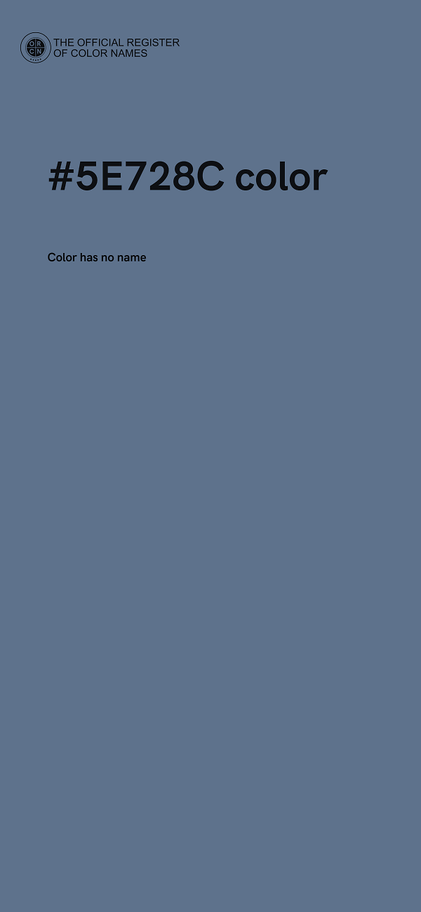 #5E728C color image