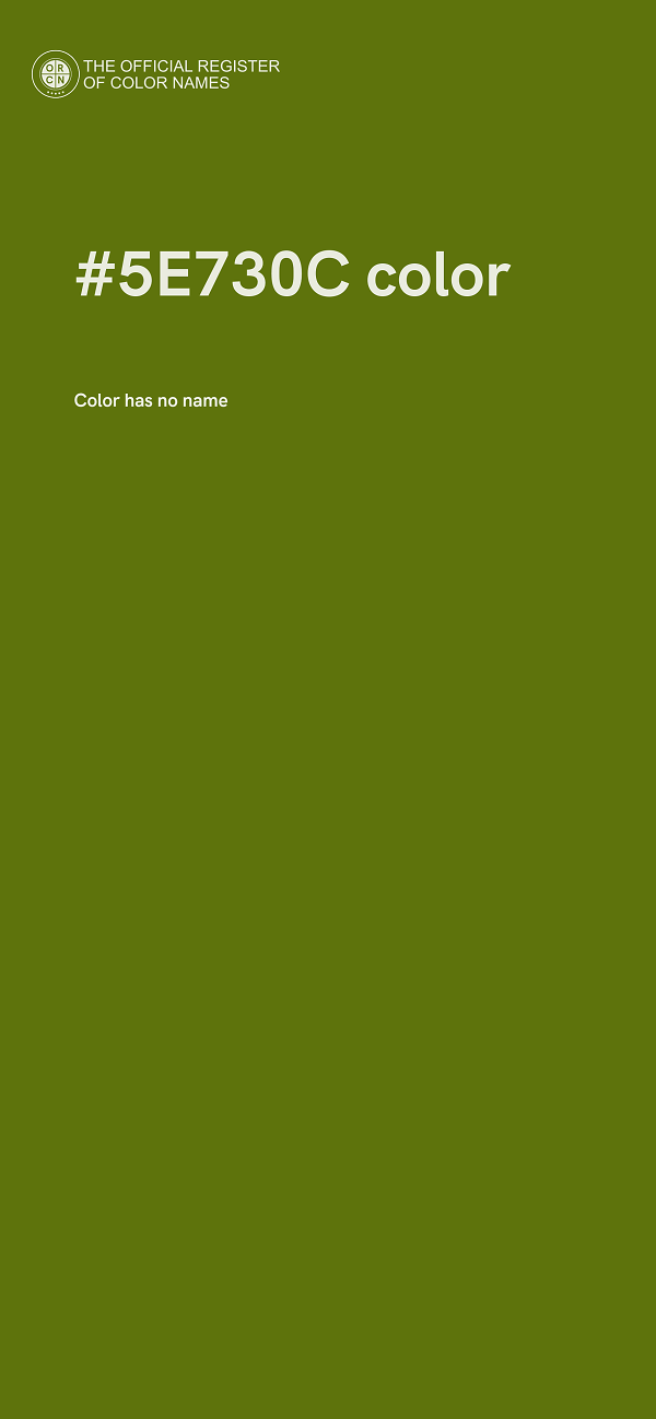 #5E730C color image