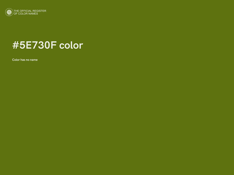 #5E730F color image