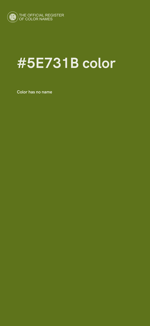 #5E731B color image