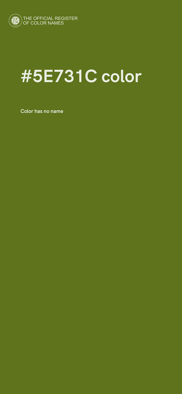 #5E731C color image