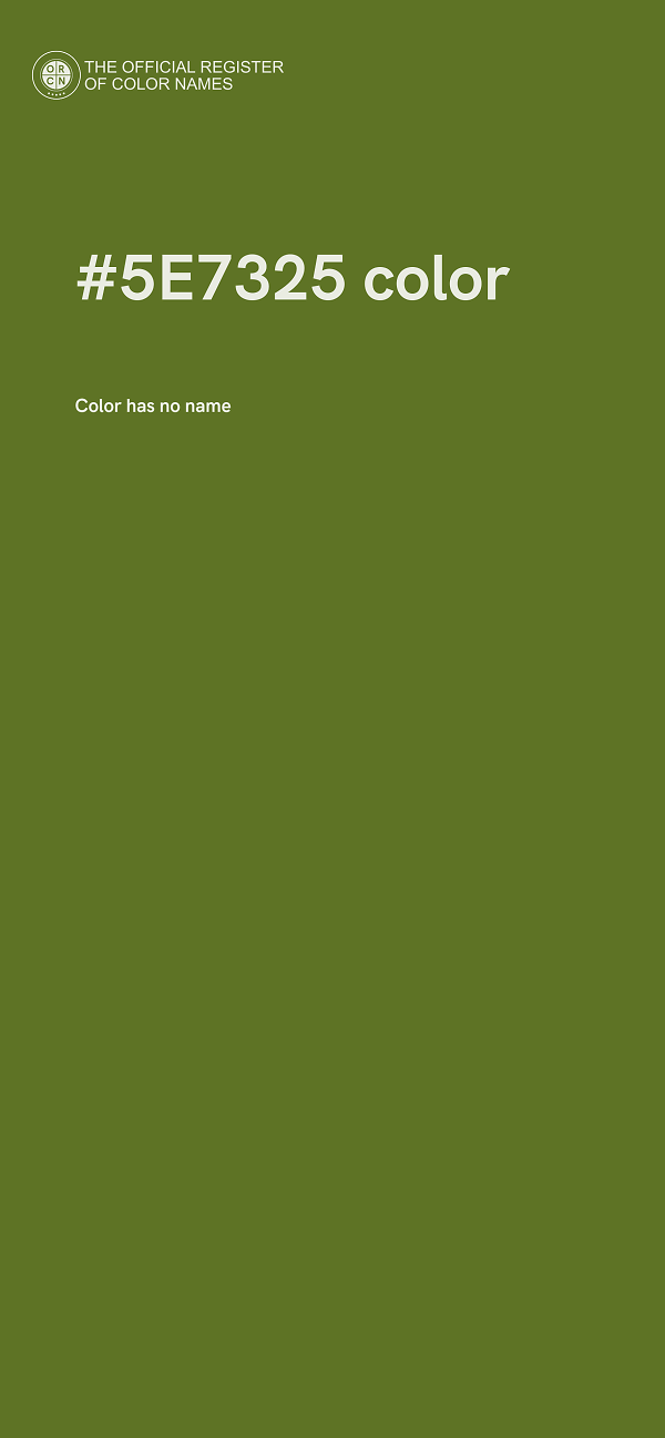 #5E7325 color image