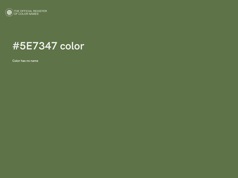 #5E7347 color image