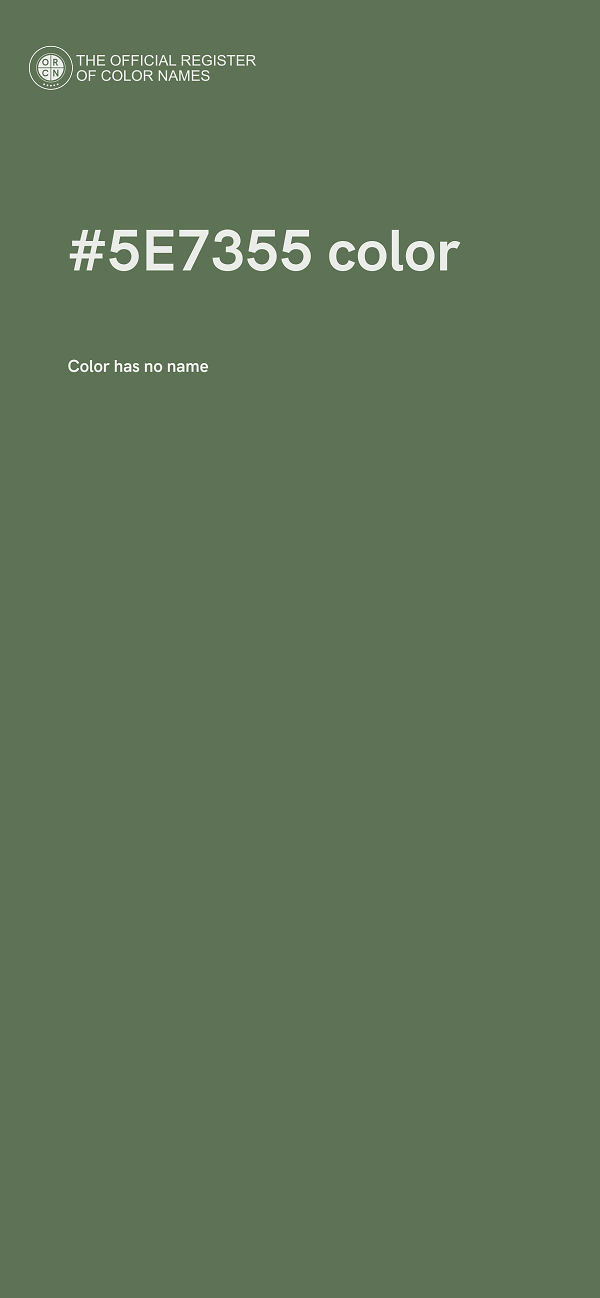 #5E7355 color image