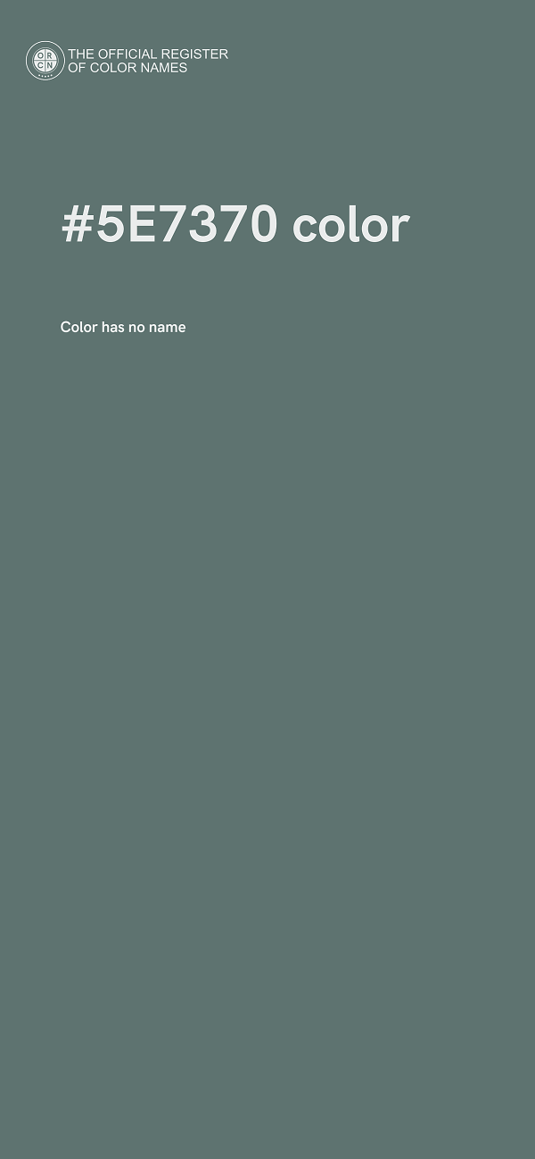 #5E7370 color image
