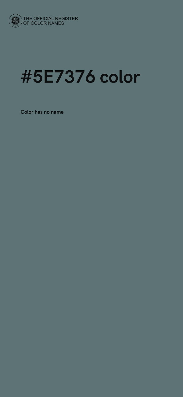 #5E7376 color image