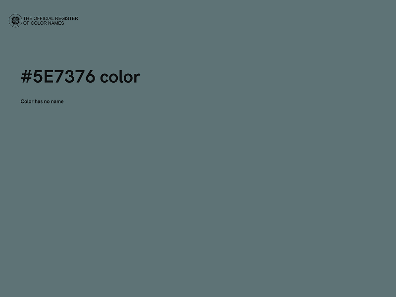 #5E7376 color image