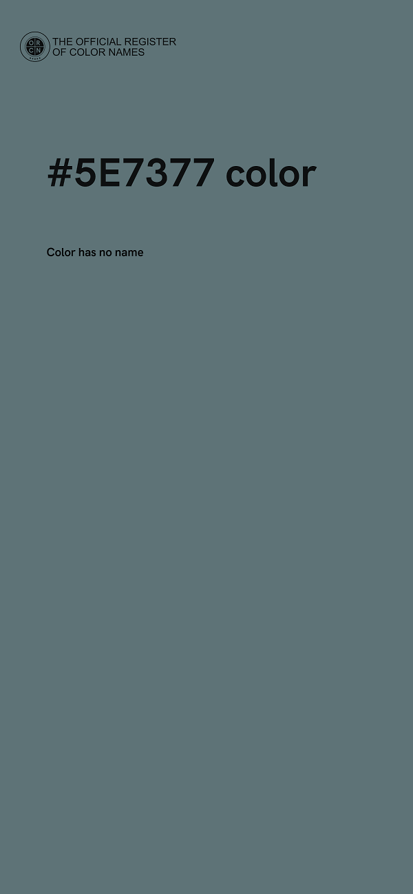 #5E7377 color image