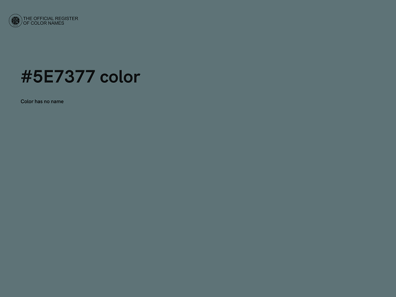 #5E7377 color image
