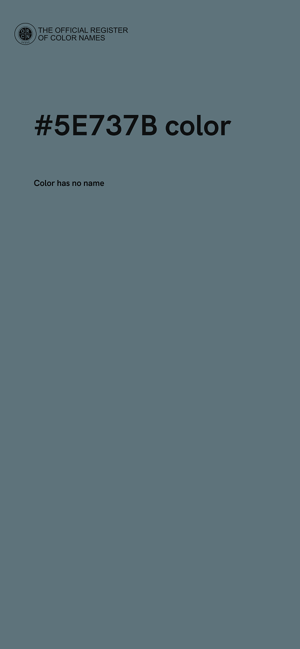 #5E737B color image