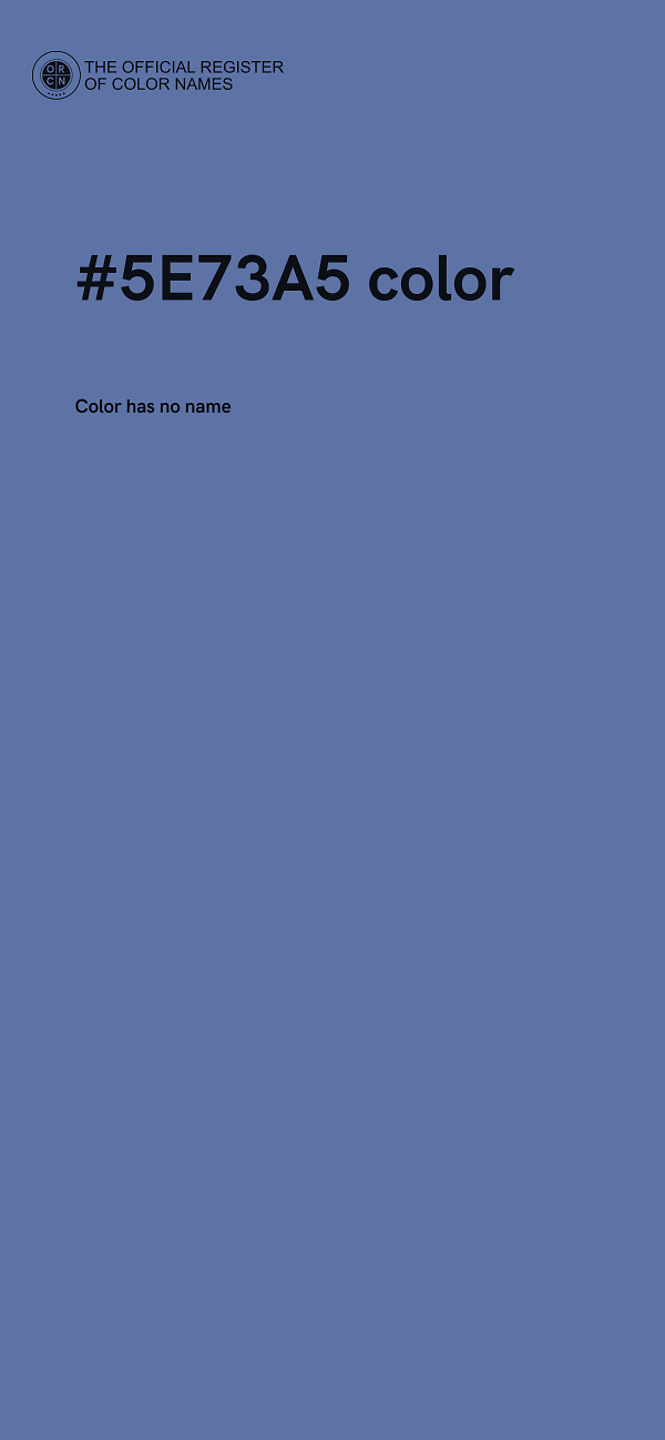 #5E73A5 color image