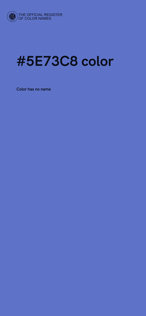 #5E73C8 color image