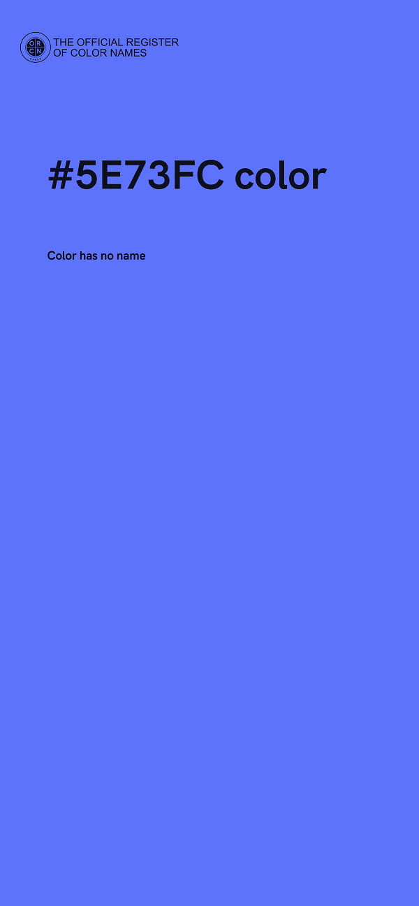 #5E73FC color image