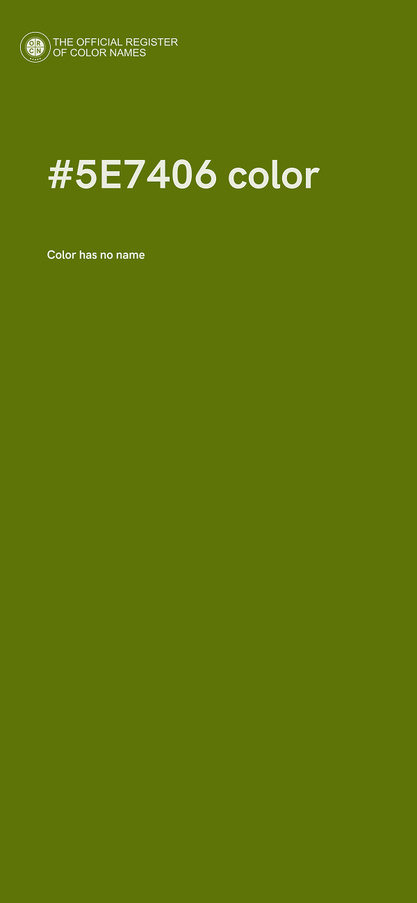 #5E7406 color image