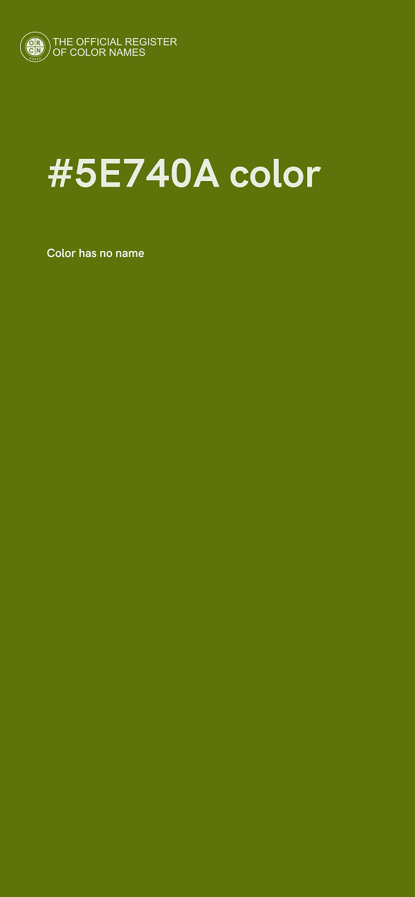 #5E740A color image