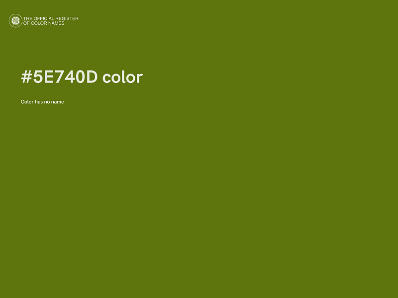 #5E740D color image
