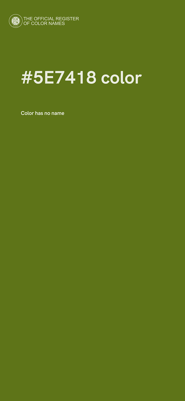 #5E7418 color image