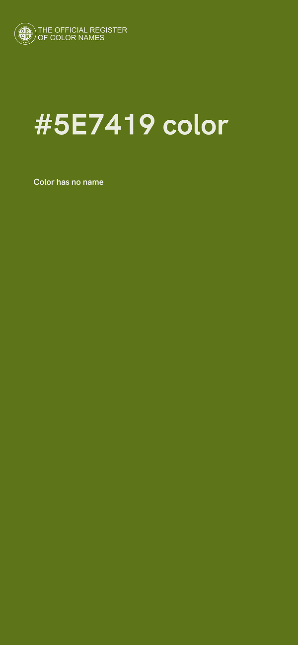 #5E7419 color image