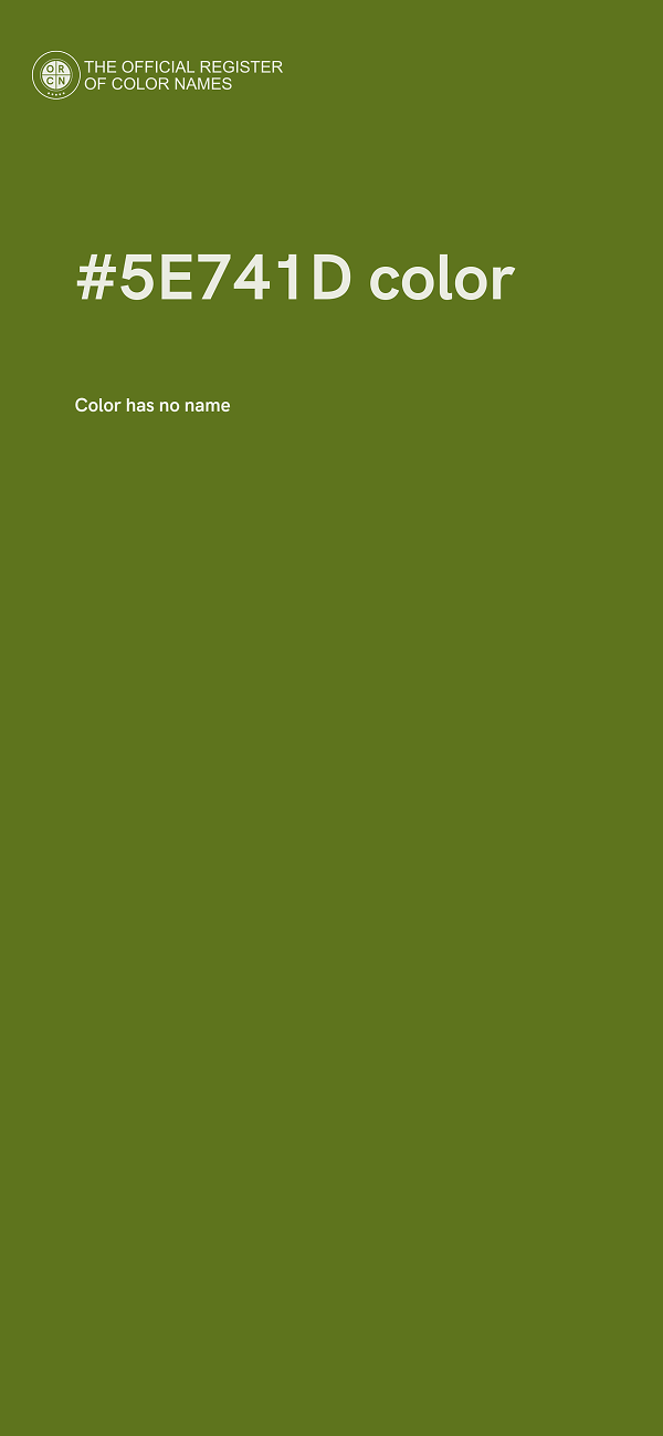 #5E741D color image