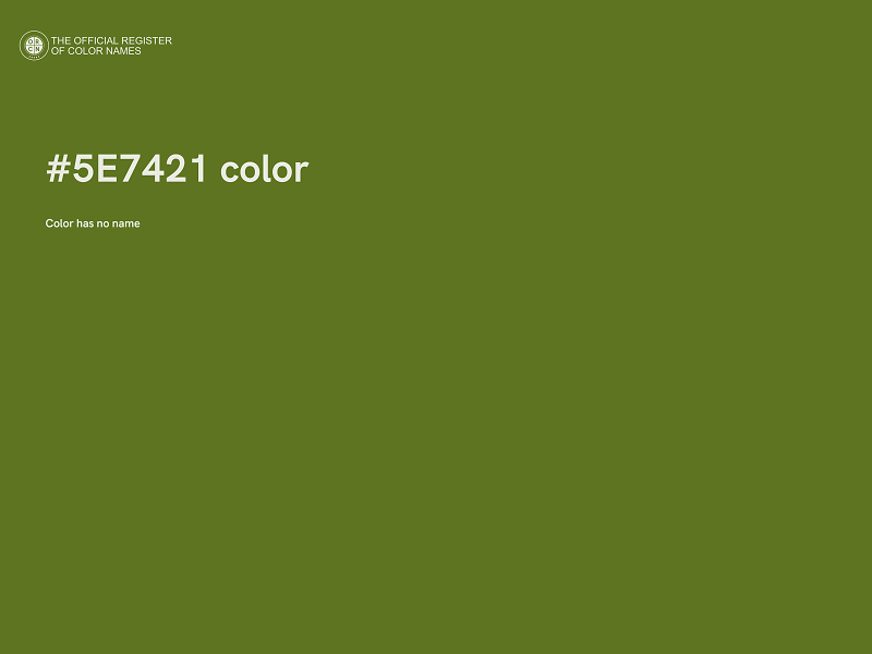 #5E7421 color image