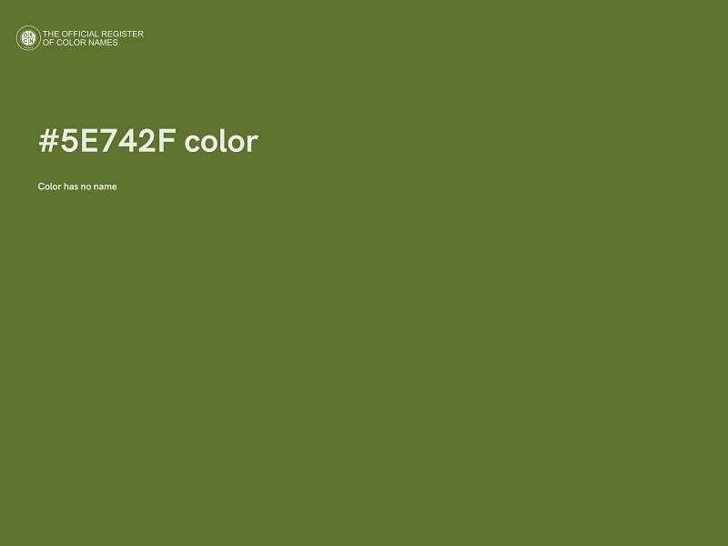 #5E742F color image