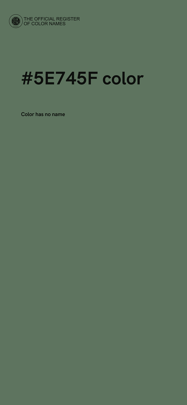 #5E745F color image