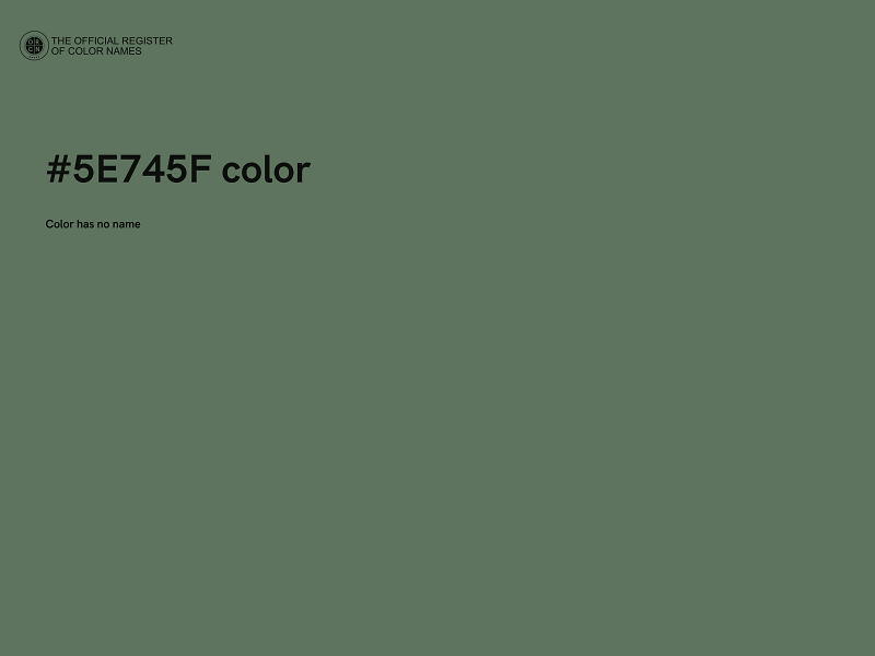 #5E745F color image