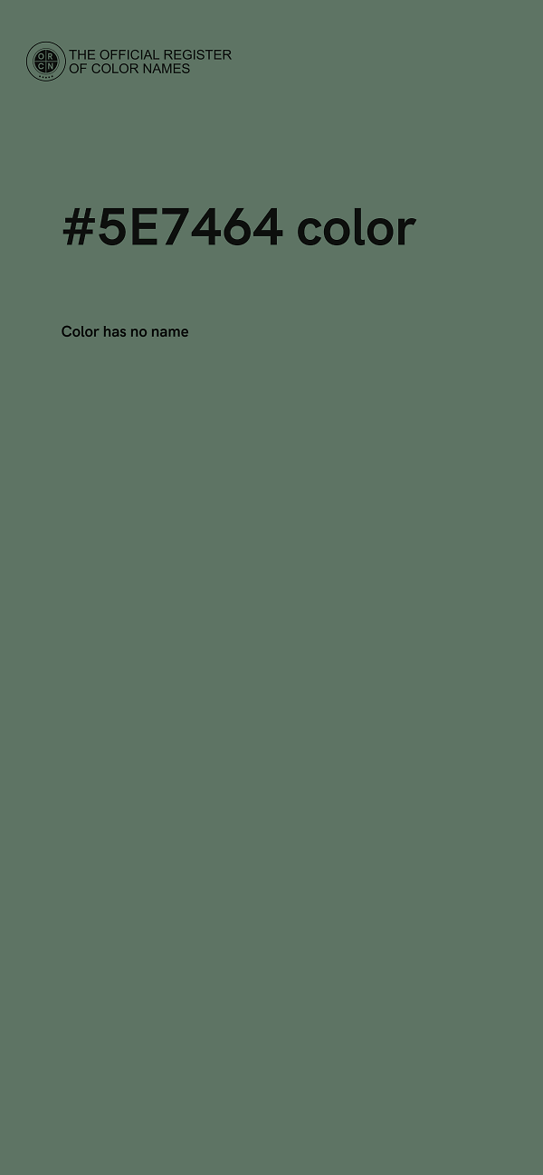 #5E7464 color image