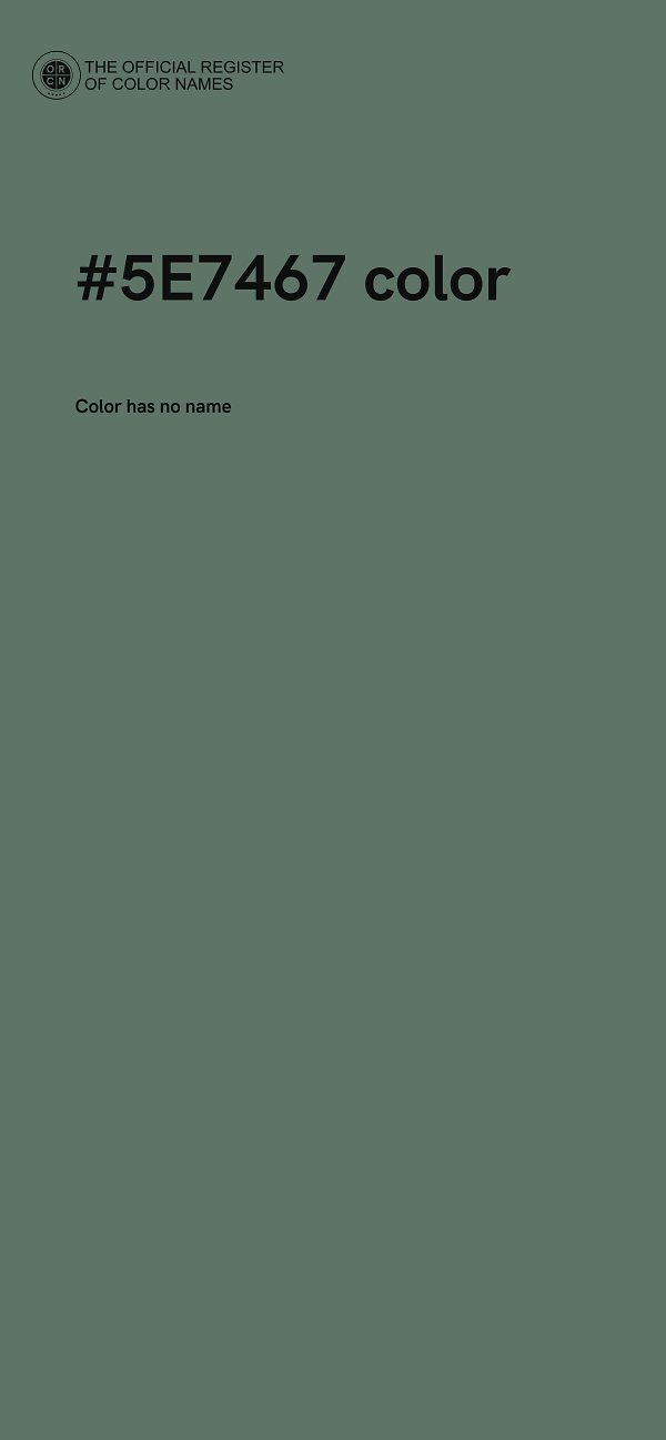 #5E7467 color image