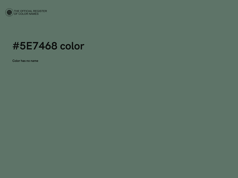 #5E7468 color image