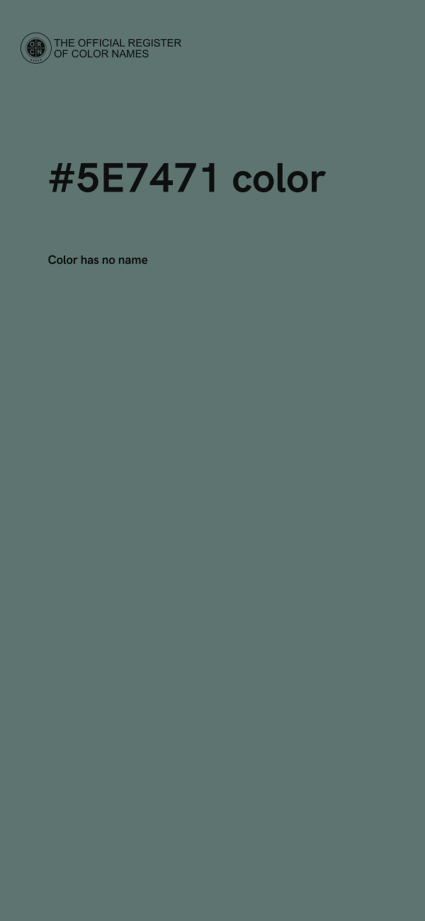 #5E7471 color image