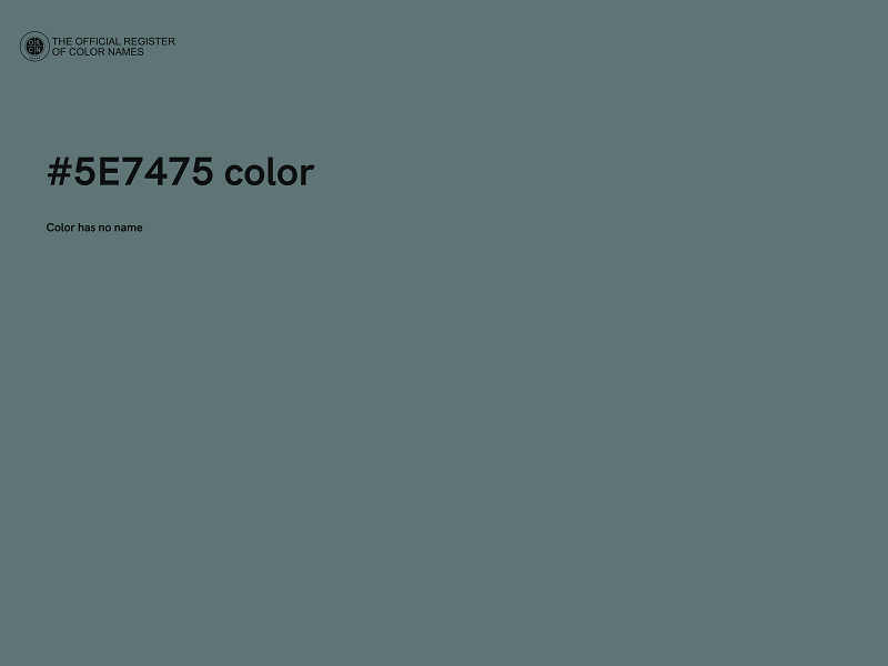 #5E7475 color image