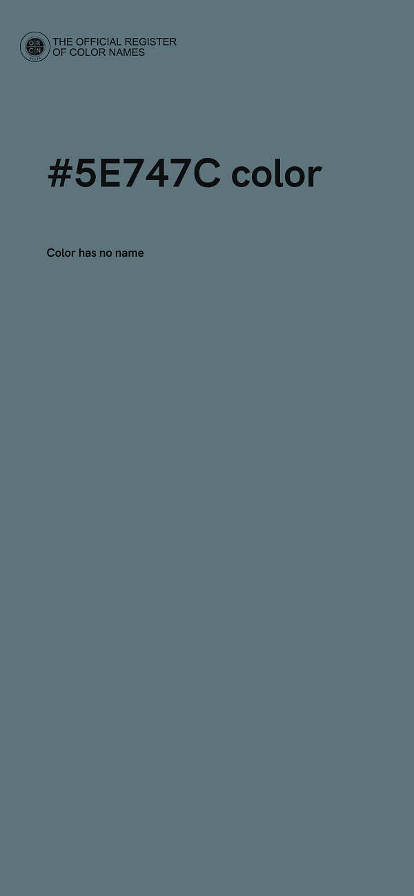 #5E747C color image