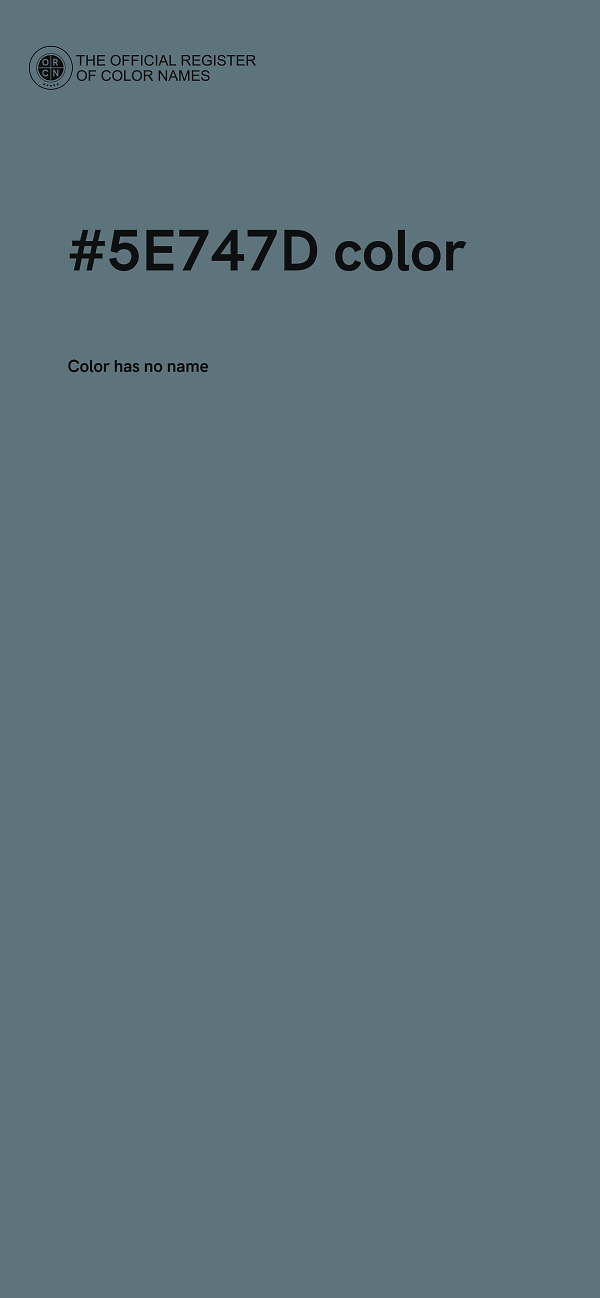 #5E747D color image
