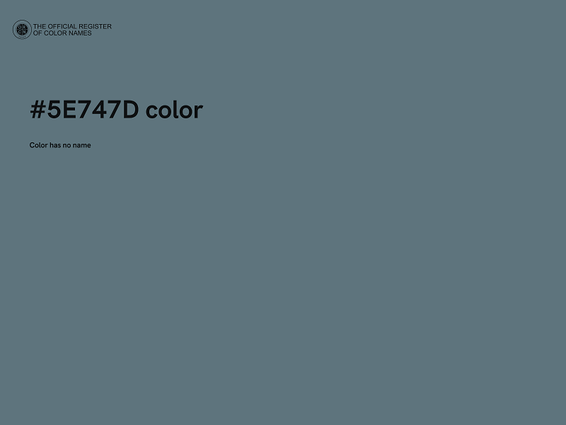 #5E747D color image