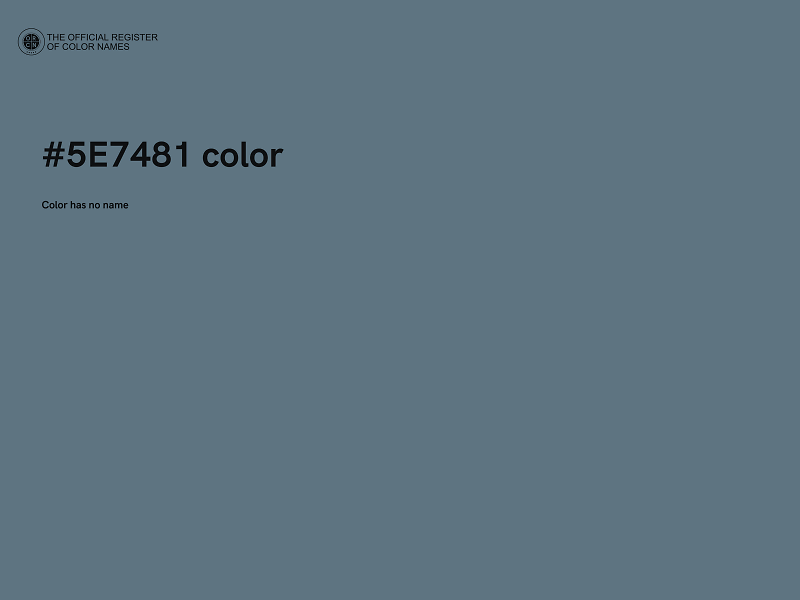 #5E7481 color image