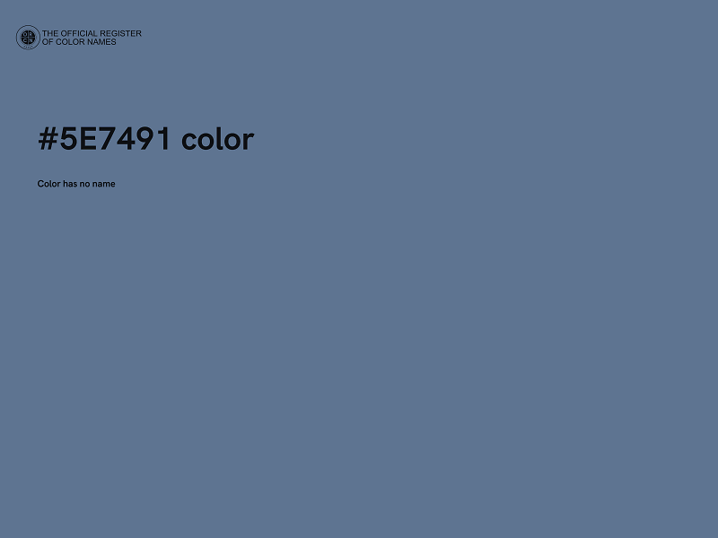 #5E7491 color image