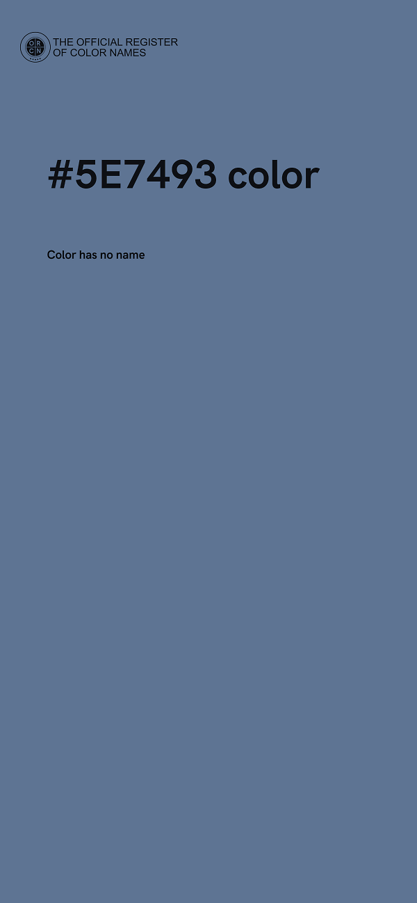 #5E7493 color image