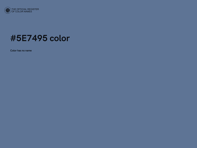 #5E7495 color image