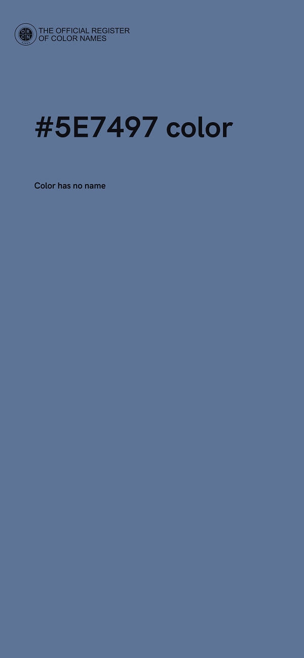 #5E7497 color image
